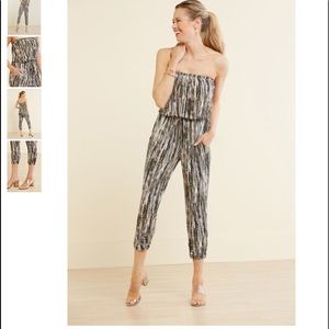 Peyton Jenson peri strapless jumpsuit. Size Small